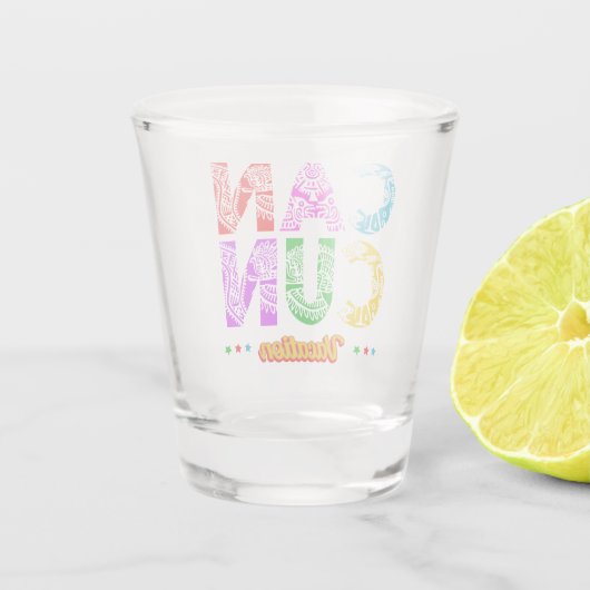 カンクンメキシコグループバケーションアドベンチャー ショットグラス (裏面)