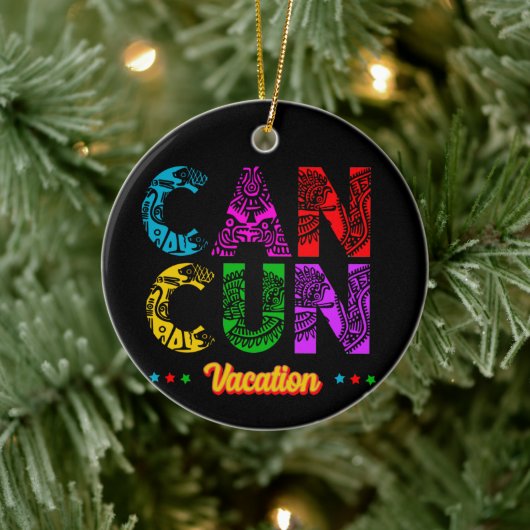 カンクンメキシコグループバケーションアドベンチャー セラミックオーナメント (ツリー)