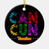 カンクンメキシコグループバケーションアドベンチャー セラミックオーナメント (正面)