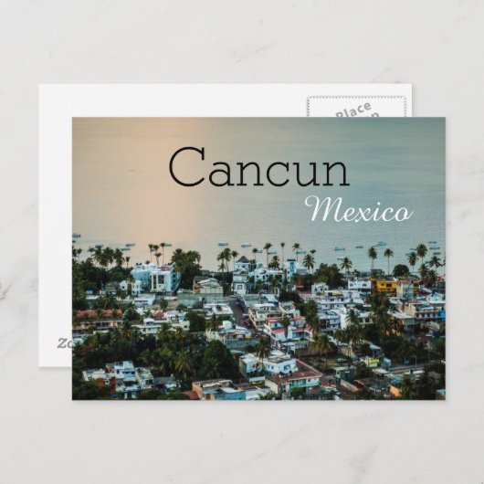 カンクンメキシコスカイラインルーフトップ写真 ポストカード (正面/裏面)