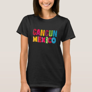 カンクンメキシコソンブレロカラフルファミリーサマーバカ Tシャツ