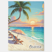 カンクンメキシコトラベルビーチ マグネット (正面)