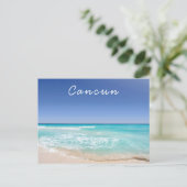 カンクンメキシコトロピカルシーウェーブビーチ ポストカード (スタンド正面)