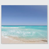 カンクンメキシコトロピカルシーウェーブビーチ ラッピングペーパー (フラット)