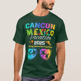 カンクンメキシコバケーションビーチ2025トリップグループスクワッド Tシャツ