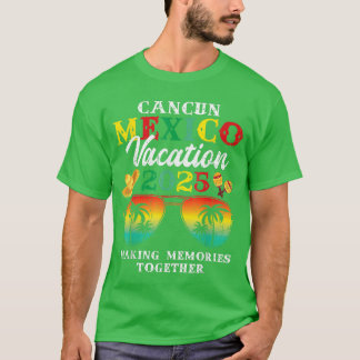 カンクンメキシコバケーション2025旅行ビーチマッチングファ Tシャツ
