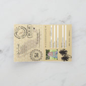 カンクンメキシコパスポートセーブ・ザ・デート案内 案内状 (内部)