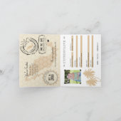 カンクンメキシコパスポートセーブ・ザ・デート案内 案内状 (内部)