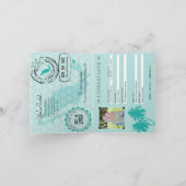 カンクンメキシコパスポートセーブ・ザ・デート案内 案内状 (内部)