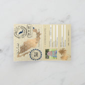 カンクンメキシコパスポートセーブ・ザ・デート案内 案内状 (内部)