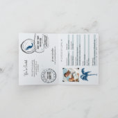 カンクンメキシコパスポート結婚式招待状 招待状 (内部)