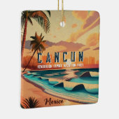 カンクンメキシコパームツリーサンセットトラベル土産 セラミックオーナメント (右)