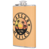 カンクンメキシコパームツリーヴィンテージトラベル土産 フラスク (左)