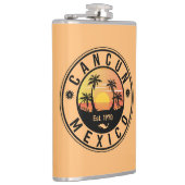 カンクンメキシコパームツリーヴィンテージトラベル土産 フラスク (右)