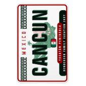 カンクンメキシコパームツリーヴィンテージトラベル土産 マグネット (縦)