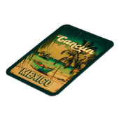 カンクンメキシコパームツリーヴィンテージトラベル土産 マグネット (左側)