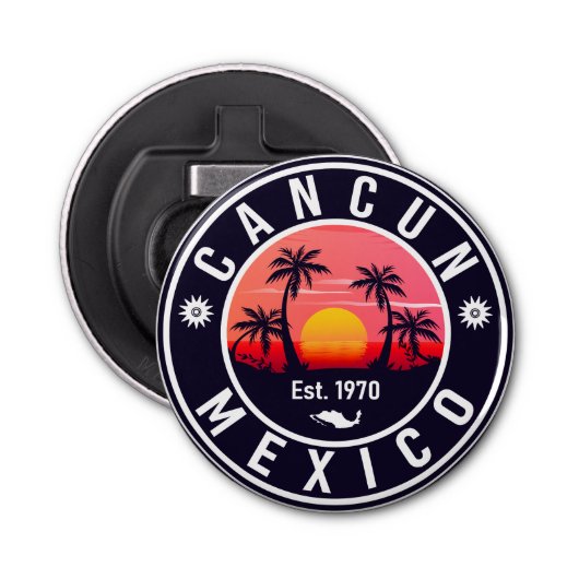 カンクンメキシコパームツリーヴィンテージトラベル土産 栓抜き (正面)