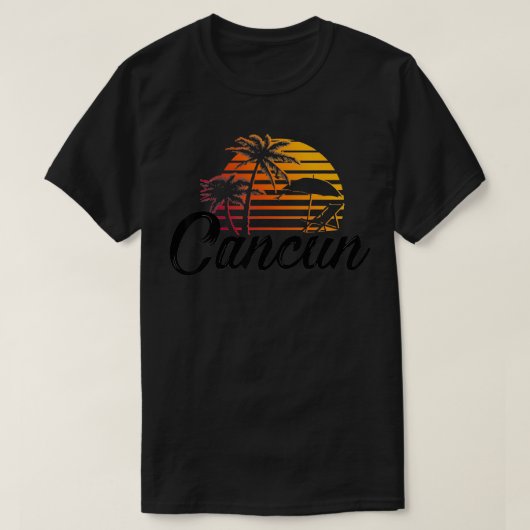 カンクンメキシコビーチパームツリーパーティーデスティネーションGi Tシャツ (デザイン正面)
