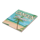 カンクンメキシコビーチポスター タイル (側面)