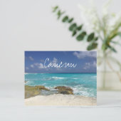 カンクンメキシコビーチロッキー海波 ポストカード (スタンド正面)