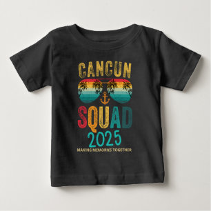カンクンメキシコファミリースクワッドバケーション2025マッチング ベビーTシャツ