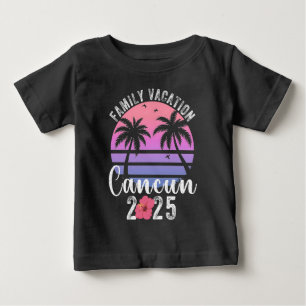 カンクンメキシコファミリーバケーション2025マッチングファミリー ベビーTシャツ