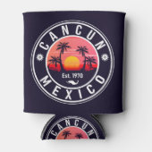 カンクンメキシコレトロサンセットヴィンテージトラベル土産 缶クーラー (正面)