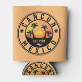 カンクンメキシコレトロサンセットヴィンテージトラベル土産 缶クーラー (正面)