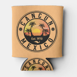 カンクンメキシコレトロサンセットヴィンテージトラベル土産 缶クーラー