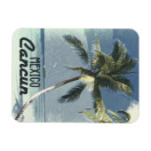 カンクンメキシコヴィンテージトラベルバケーションビーチ マグネット (横)