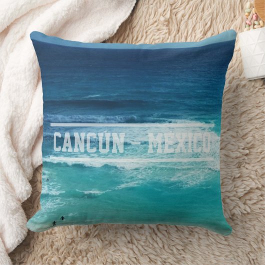 カンクンメキシコ海 クッション (ブランケット)