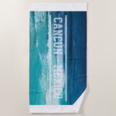 カンクンメキシコ海 ビーチタオル (正面)