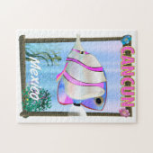 カンクンメキシコ熱帯旅行ポスター ジグソーパズル (横)