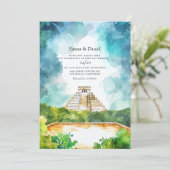 カンクンメキシコ行き先結婚式 招待状 (スタンド正面)