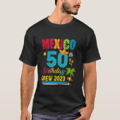 カンクンメキシコ誕生日クルー30th 50th Matching Gro Tシャツ (正面)
