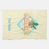 カンクンメキシコ踊りサボスヴィンテージテキーラ キッチンタオル (横)