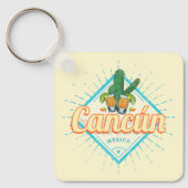 カンクンメキシコ踊りサボスヴィンテージテキーラ キーホルダー (正面)