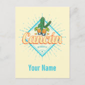 カンクンメキシコ踊りサボスヴィンテージテキーラ シーズンポストカード (正面)