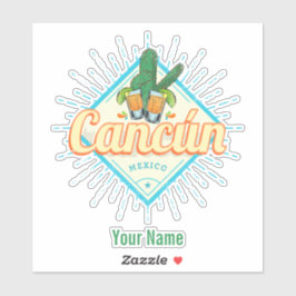 カンクンメキシコ踊りサボスヴィンテージテキーラ シール