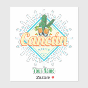 カンクンメキシコ踊りサボスヴィンテージテキーラ シール