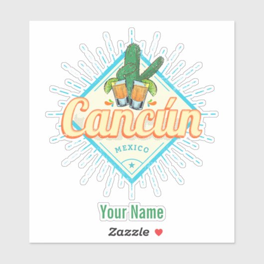 カンクンメキシコ踊りサボスヴィンテージテキーラ シール (シート)