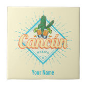 カンクンメキシコ踊りサボスヴィンテージテキーラ タイル (正面)