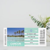 カンクンメキシコ飛行機の搭乗パス週末 招待状 (スタンド正面)