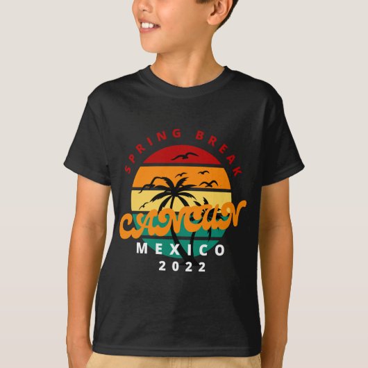 カンクンメキシコ2022春休みファミリーマッチングヴァ Tシャツ (正面)
