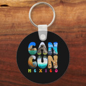カンクンメキシコ2025休暇ビーチマッチングファミリー キーホルダー (正面)