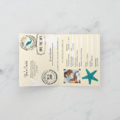 カンクンメキシコ |の結婚Passport 招待状 (内部)