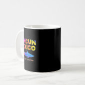 カンクンメキシコTシャツシャーク魚釣りティー コーヒーマグカップ (正面左)