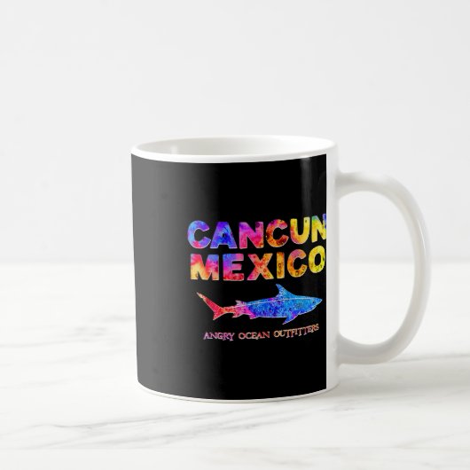 カンクンメキシコTシャツシャーク魚釣りティー コーヒーマグカップ (右)