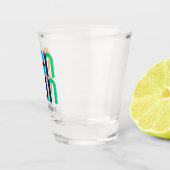 カンクンメキポップ・アートのシコパーソナライズされたア ショットグラス (右)