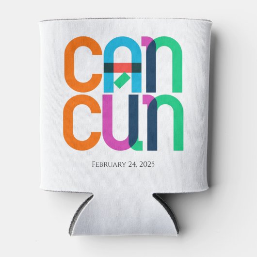 カンクンメキポップ・アートのシコパーソナライズされたア 缶クーラー (正面)